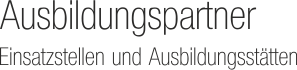 Headline Ausbildungspartner Ausbildungspartner